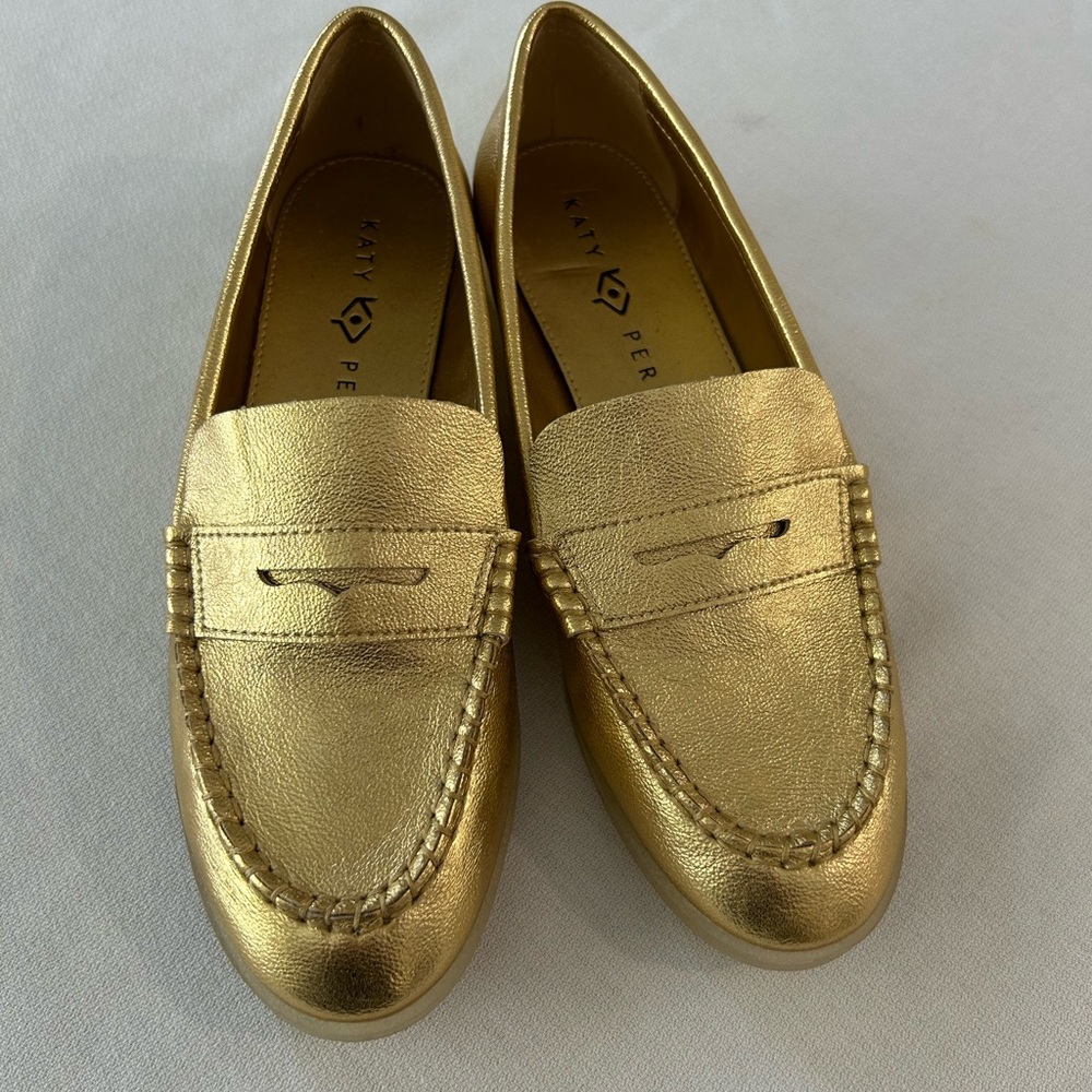 Katy Perry Collections Gold Metallic Flats